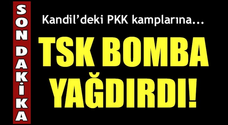 F-16&#039;lar Kandil&#039;deki PKK kamplarını vurdu