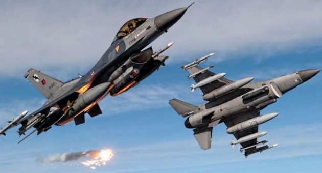 F-16’lar Suriye sınırında