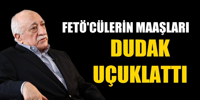 FETÖ'cülerin maaşları dudak uçuklattı