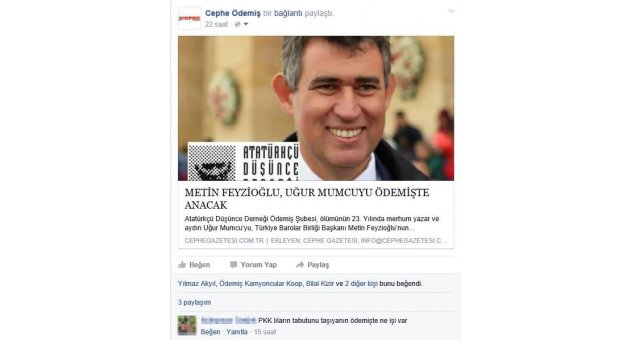 FEYZİOĞLU’NUN ÖDEMİŞ ZİYARETİNE SOSYAL MEDYADA TEPKİ YAĞDI!