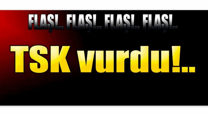 FLAŞ! FLAŞ! FLAŞ! TSK VURDU!