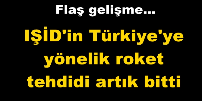 Flaş gelişme! O tehdit artık ortadan kalktı