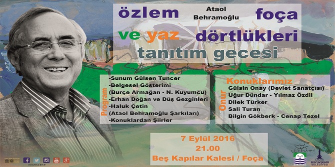 Foça&#039;da Özlem ve Yaz Dörtlükleri tanıtımı yapılacak