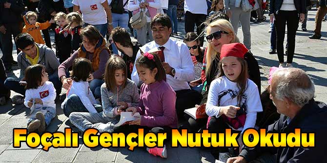 Foçalı Gençler Nutuk Okudu