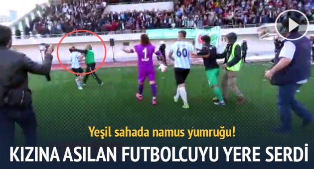 Futbolcuyu yumrukla yere serme sebebi namus davası çıktı!