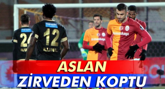Galatasaray zirveden koptu