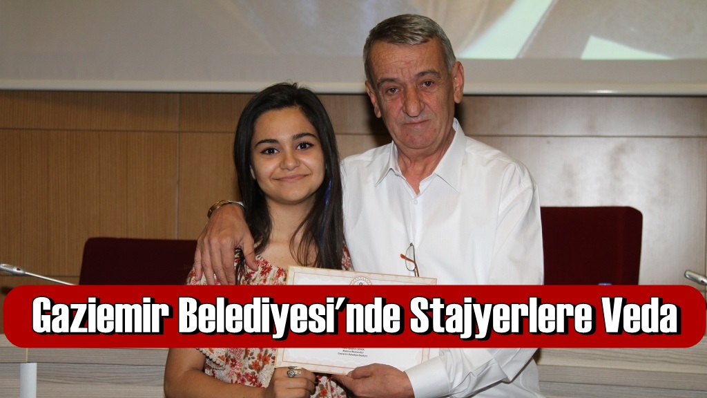 Gaziemir Belediyesi&#039;nde Stajyerlere Veda