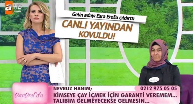 Gelin adayı Esra Erol&#039;u çıldırttı!