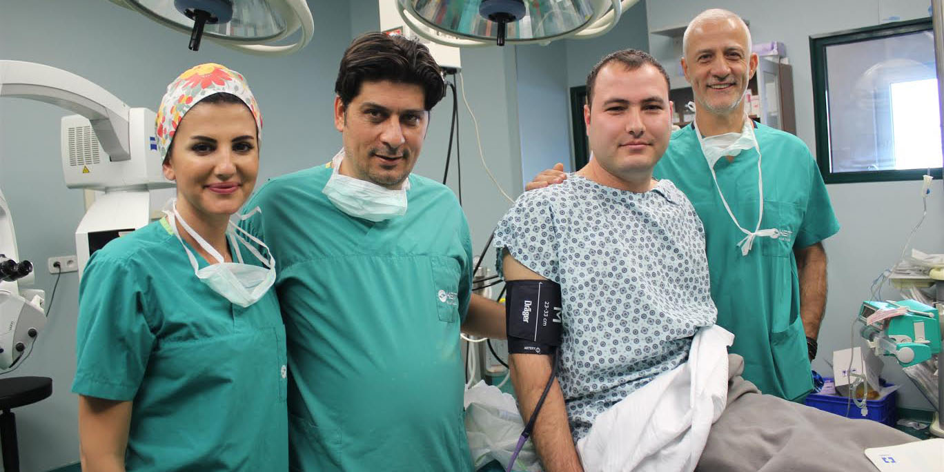 Genç babaya, çifte sağlamalı beyin ameliyatı