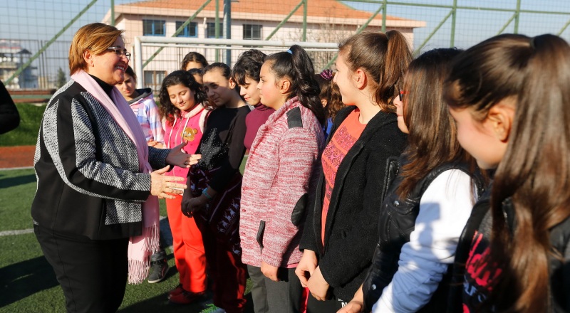 Genç sporculara Başkan dopingi