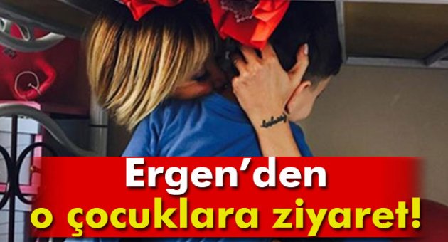 Gülben Ergen, işkence yapılan çocukları ziyaret etti