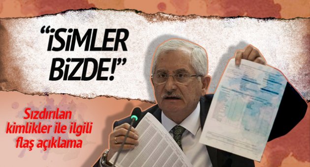 Güven: Kimlik bilgileri siyasi partilere verdiğimiz veri tabanıyla uyuşmakta