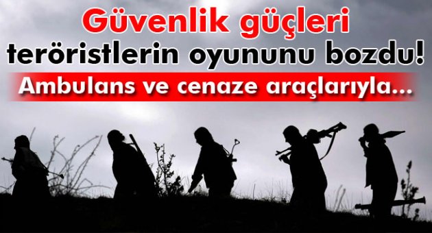Güvenlik güçleri teröristlerin oyununu bozdu