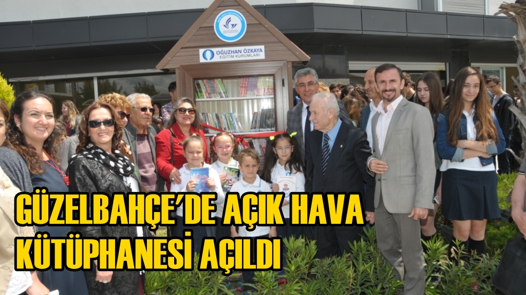 Güzelbahçe&#039;de Açık Hava Kütüphanesi Açıldı