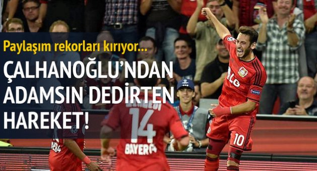 Hakan Çalhanoğlu'ndan ekmek dersi!