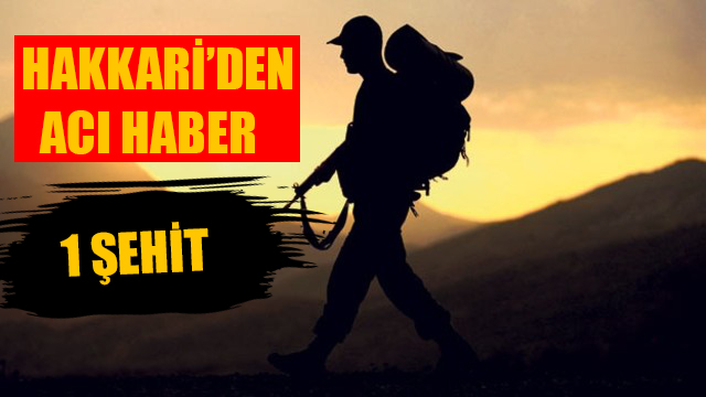 Hakkari&#039;den Acı Haber: 1 Şehit