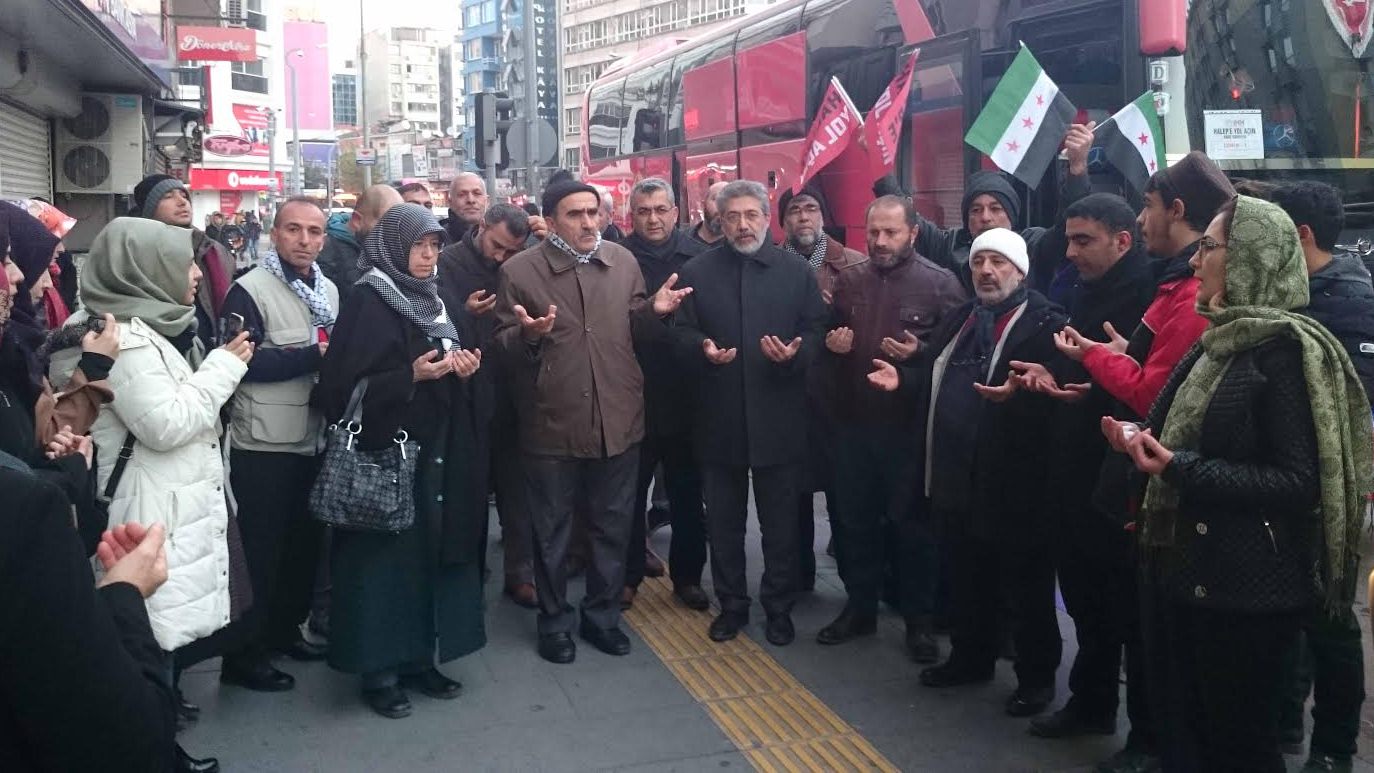 Halep'e yol açın konvoyu İzmir'den yola çıktı