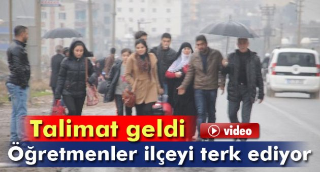 Halk ve öğretmenler Cizre'yi terk etmeye başladı