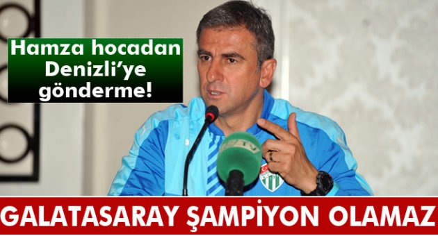 Hamzaoğlu: 'Galatasaray'ın şampiyon olması zor'
