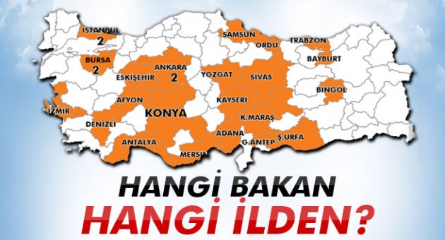 Hangi bakan hangi ilden?