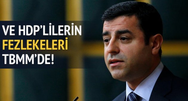 HDP'lilerin fezlekeleri TBMM'de