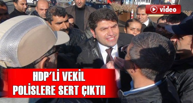 HDP'li vekil polislere sert çıktı!