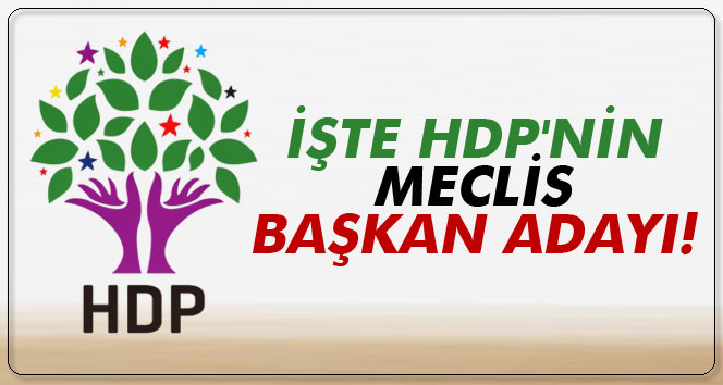 HDP&#039;nin Meclis Başkan adayı belli oldu!