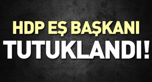 HDP eş başkanı tutuklandı
