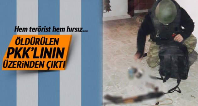 Hem terörist hem hırsız!