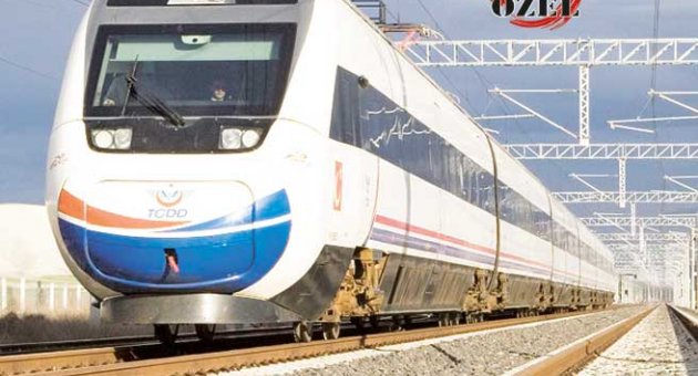 Hızlı tren boru hattına takıldı