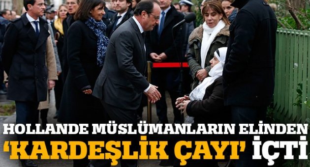Hollande Müslümanların elinden kardeşlik çayı içti