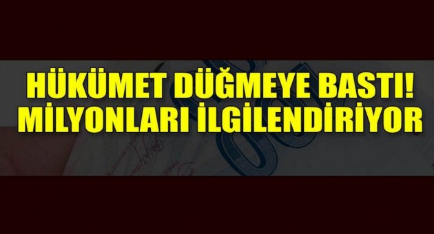 Hükümetten dev adım