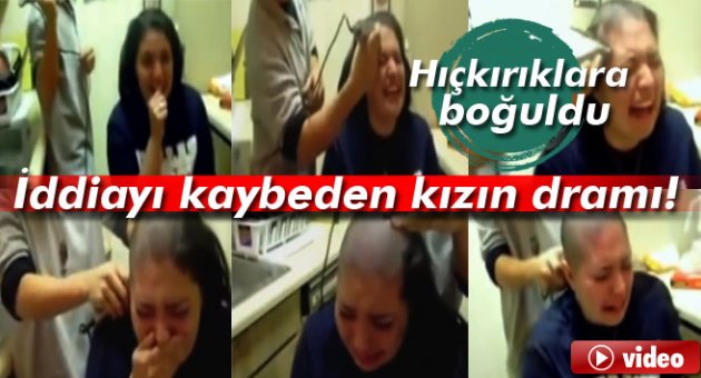 İddiayı kaybeden kızın dramı!