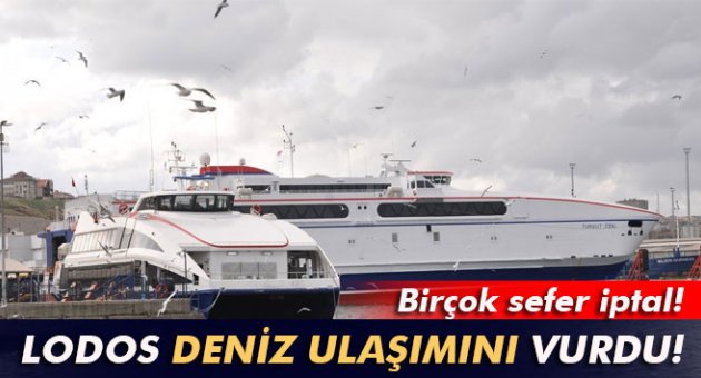 İDO ve BUDO'dan sefer iptalleri