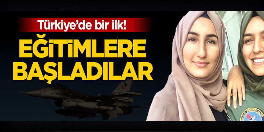 İlk başörtülü pilotlar eğitime başladı