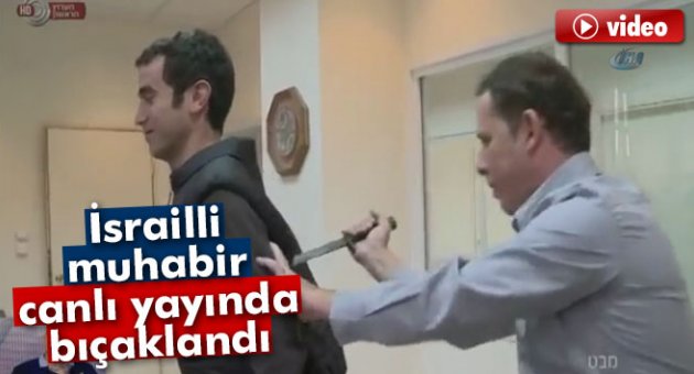 İsrailli muhabir canlı yayında bıçaklandı