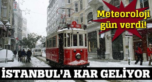 İstanbul'a kar yağacak, günü bile belli!