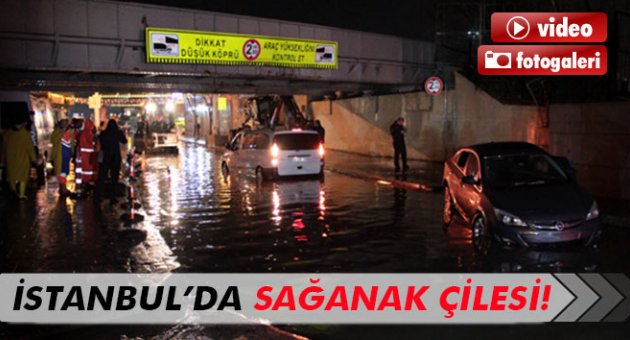 İstanbul'da sağanak çilesi!