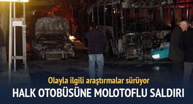 İstanbul Kağıthane'de halk otobüsüne molotoflu saldırı