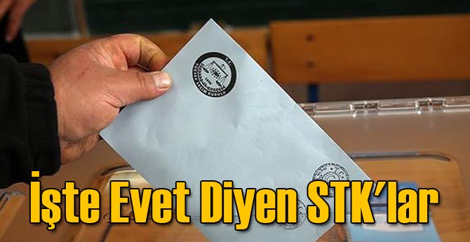 İşte Evet Diyen STK'lar