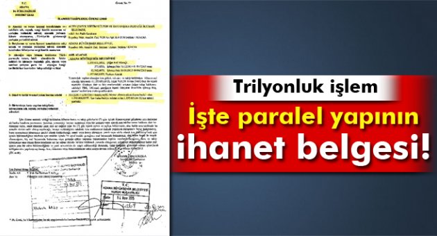 İşte paralel yapının ihanet belgesi