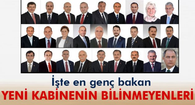 İşte yeni kabinenin yaş ortalaması