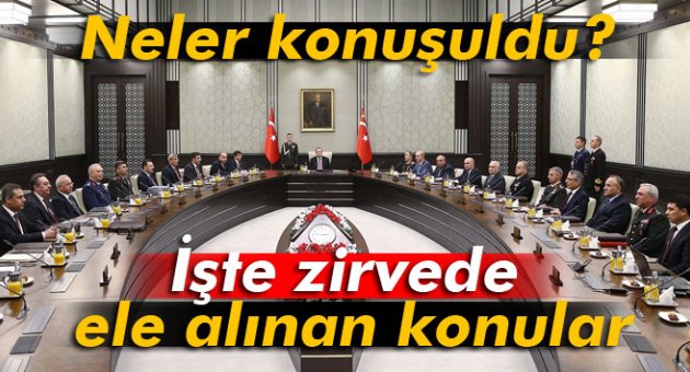 İşte zirvede ele alınan konular