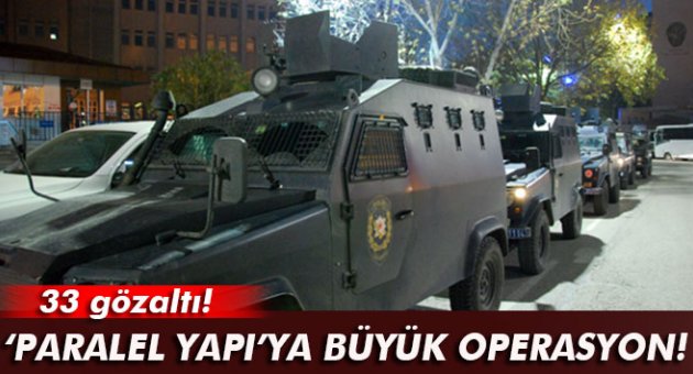 İzmir'de paralel yapıya büyük operasyonu: 33 gözaltı!