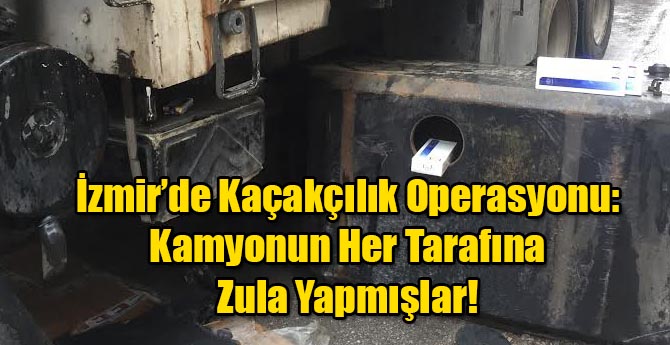 İzmir Bir Kamyondan 1600 Paket Kaçak Sigara Çıktı