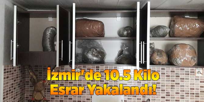 İzmir'de 10.5 Kilo Esrar Yakalandı!