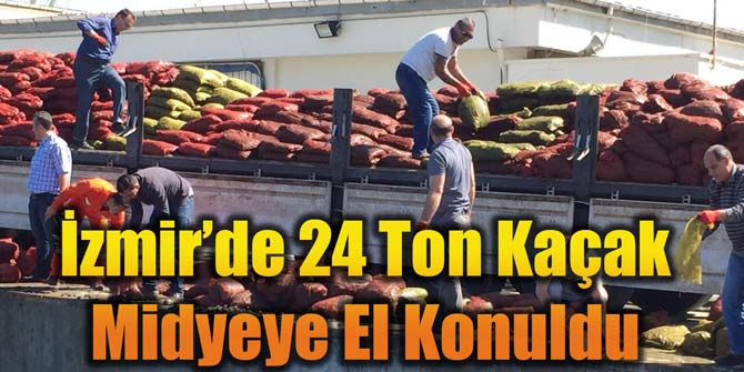 İzmir’de 24 Ton Kaçak Midyeye El Konuldu