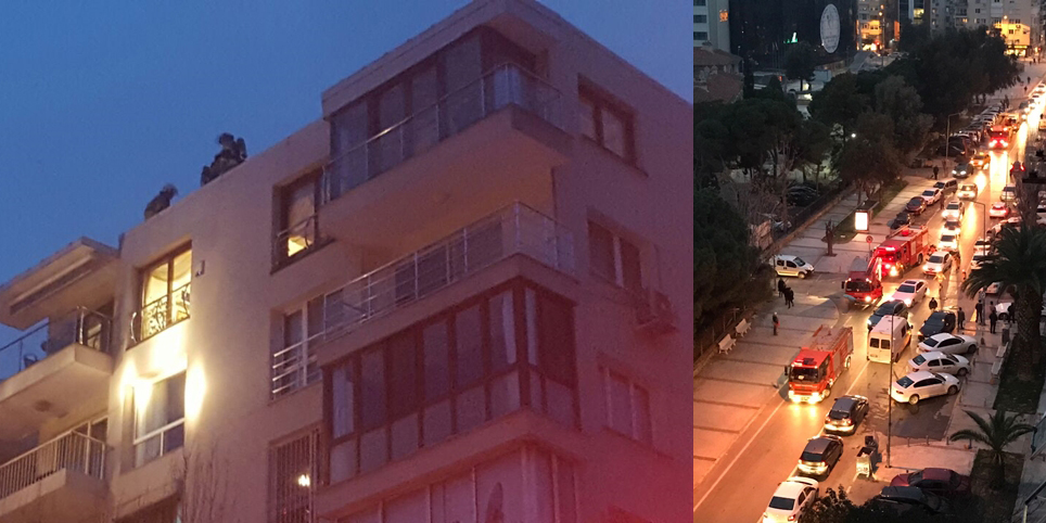 İzmir'de korkutan yangın! İtfaiye ulaşamadı!