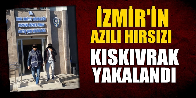 İzmir'in azılı hırsızı kıskıvrak yakalandı