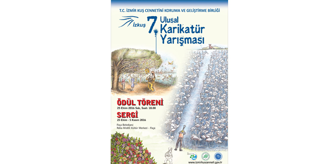 İZMİR KUŞ CENNETİ KARİKATÜR YARIŞMASININ ÖDÜLLERİ FOÇA’DA VERİLECEK